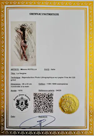 Mimmo Rotella - La Vergine kopen? Bied vanaf 100!