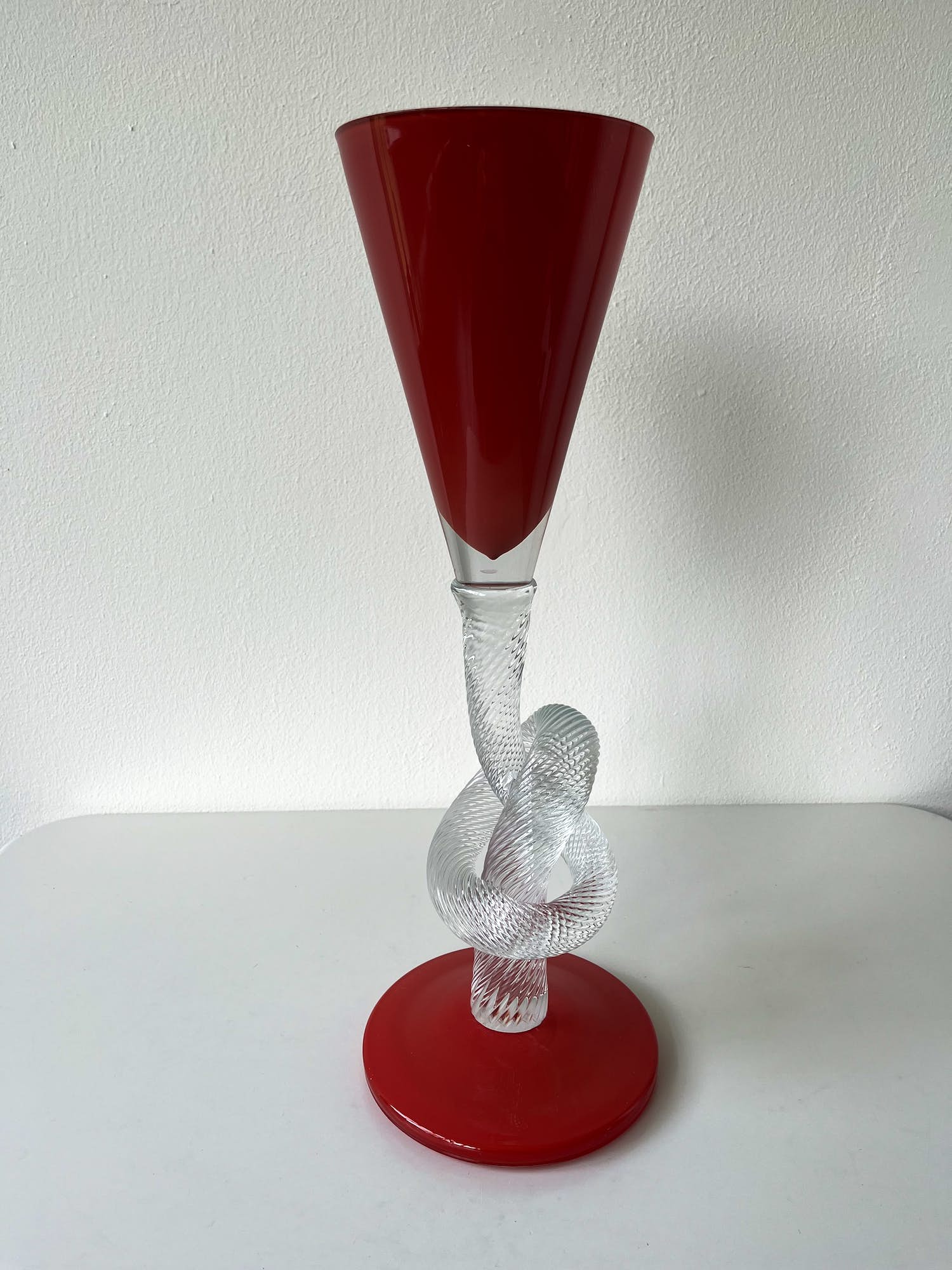 Ozzaro by Loranto - Rode kelk van Boheems kristal verkocht voor € 100!