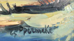 Paul Permeke - Port-Louis, Bretagne - olie op doek - 100x120 - 1965 kopen? Bied vanaf 650!