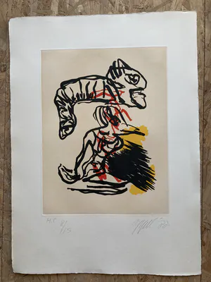 Karel Appel - "Los Pajaros" kopen? Bied vanaf 550!