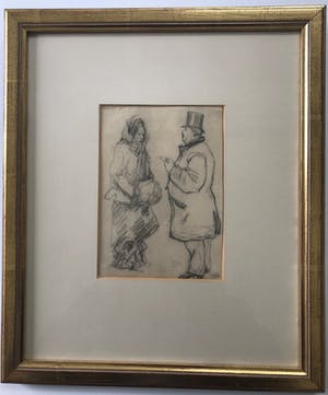 Theophile Alexandre Steinlen - Twee figuren, een brief voor mevrouw kopen? Bied vanaf 200!