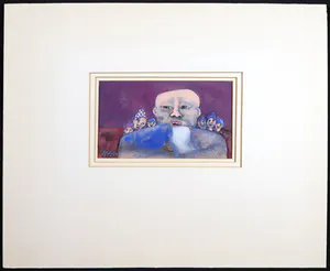 Henk Sparreboom - Gouache, Zonder titel (Zeven hoofden) kopen? Bied vanaf 1!