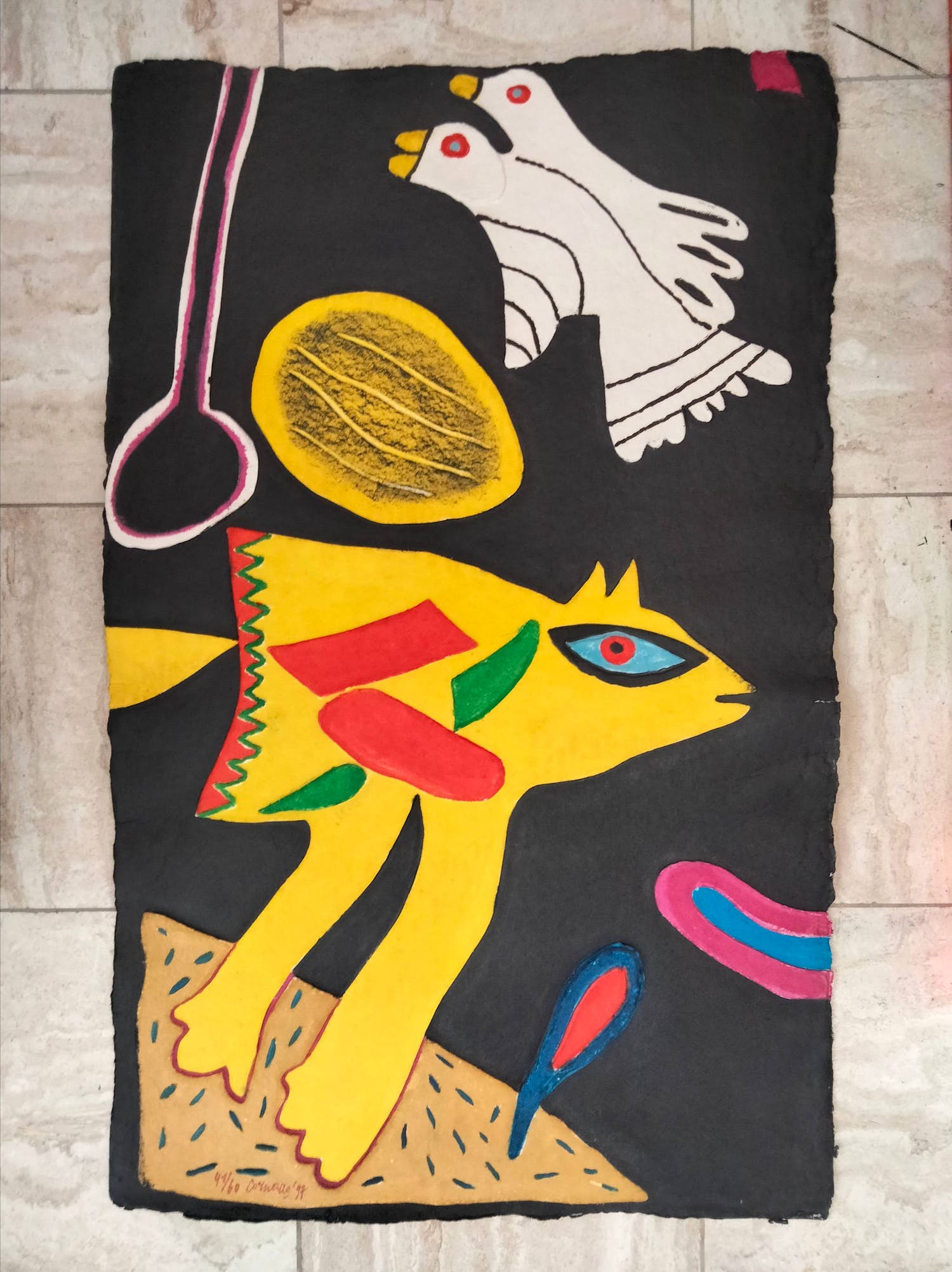 Corneille - Les oiseaux jumeaux verkocht voor € 850!