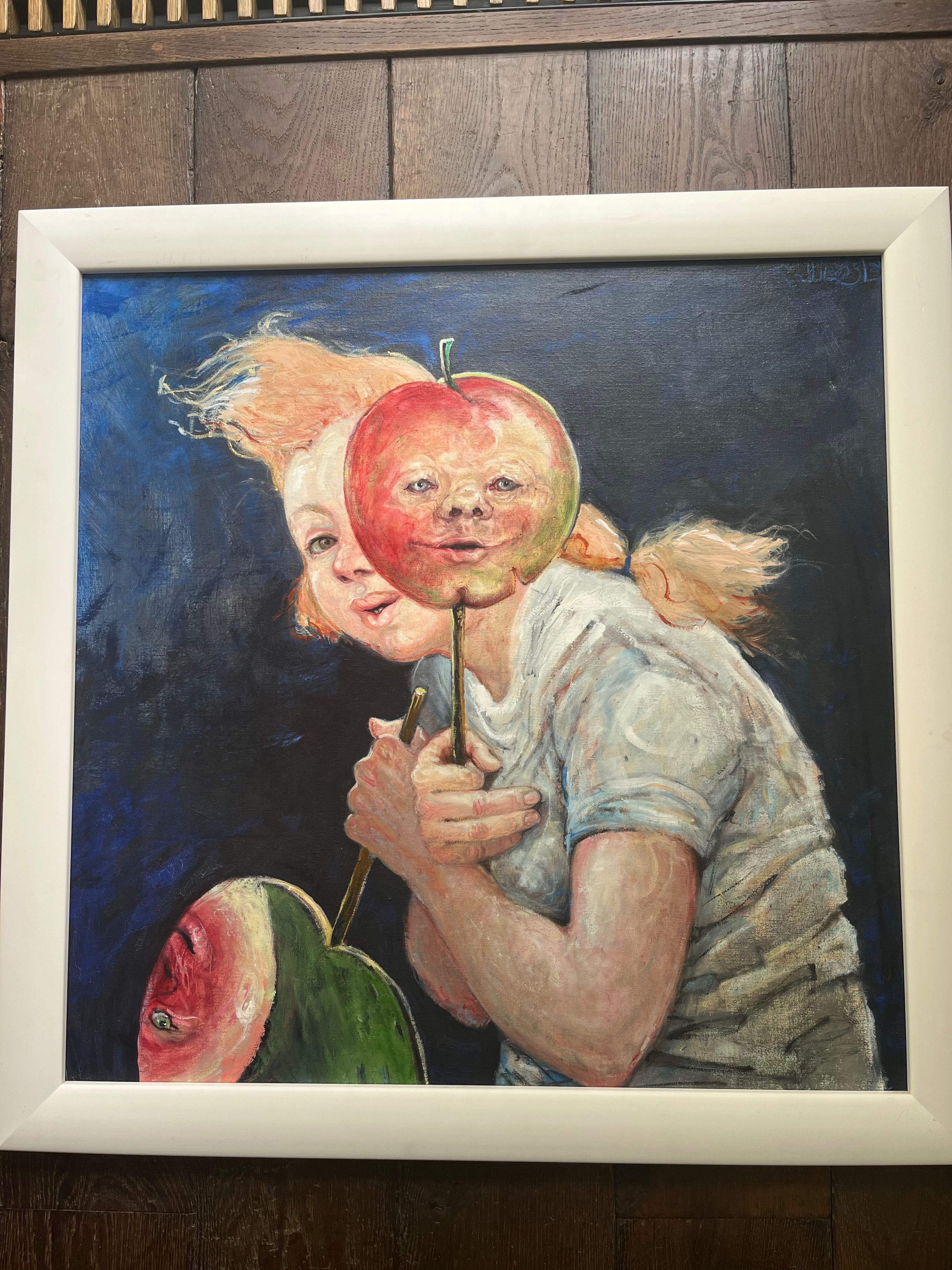 Olga Wiese-Geers - Meisje met appel kopen? Bied vanaf 300!