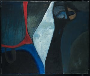 Jos Schimmer - Olieverf op doek, Z.T. (Abstracte compositie) (Groot) kopen? Bied vanaf 1!