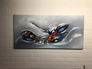 Gena - Abstract Blue kopen? Bied vanaf 1!
