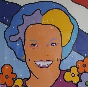 Shunyam - Kleurenzeefdruk ROYAL SMILE Handgesigneerd. kopen? Bied vanaf 1!