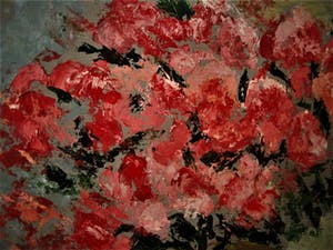 Frans Verpoorten - "Haarlemse Vijftiger" - Expressionistisch Olieverf - "Rode potplant" gesigneerd kopen? Bied vanaf 20!