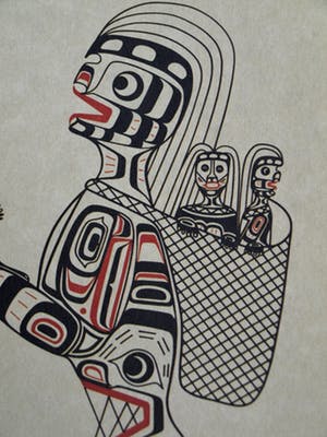 Noreen Hunt - Zeefdruk, “Cannibal Woman” kopen? Bied vanaf 1!