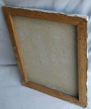 Niet of onleesbaar gesigneerd - Acrylverf op doek , “Blauw landschap met vrouwen“ kopen? Bied vanaf 1!