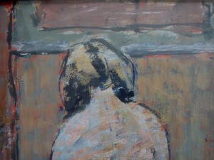 Anton Voorzanger - staand ruggelings naakt in interieur kopen? Bied vanaf 150!