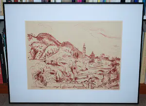 Jan Wiegers - handgesigneerde litho 1947: Intragna (Ticino, Zwiserland) kopen? Bied vanaf 100!
