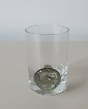 Bjorn Wiinblad - Vier Whiskey of waterglazen uit de serie "Piraten Zegel" kopen? Bied vanaf 1!