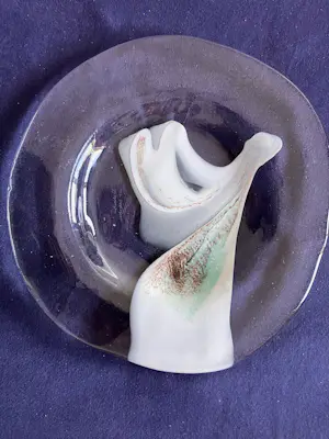 Hans Jurgen Richartz - 3 glazen borden kopen? Bied vanaf 60!