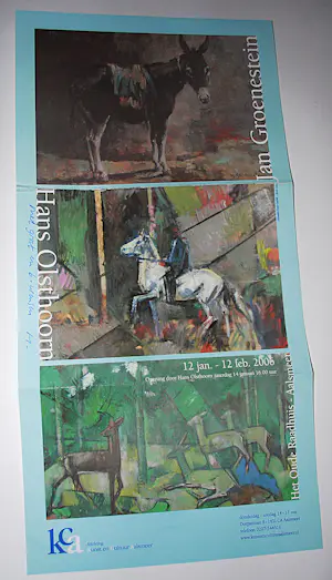 Hans Olsthoorn - 2 boeken, 1 gedichtenbundel (gesigneerd, 292/500) & 1 affiche (gesigneerd) kopen? Bied vanaf 75!