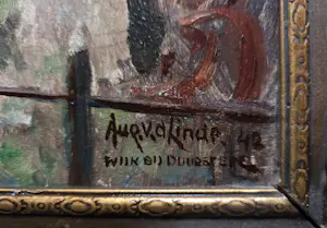 Augustinus van der Linde - Binnenplaats. Wijk bij Duurstede. kopen? Bied vanaf 59!