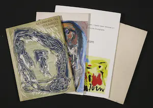 Asger Jorn - Lot van vier boeken waaronder Guldhorn Og Lykkehjul 1957 opgedragen aan zoon Klaus kopen? Bied vanaf 1!