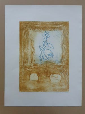 Jan Montyn - ABSTRACTIE / KLEURETS / 65x50cm / SIG / 1986 kopen? Bied vanaf 75!
