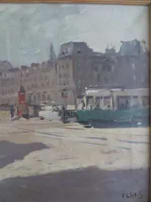 Evert-Jan Ligtelijn - 2x Stadsgezicht Antwerpen en Larens Interieur kopen? Bied vanaf 400!