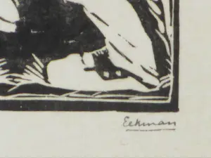 Nikolaas Eekman - De Spitter - Houtsnede kopen? Bied vanaf 45!