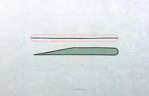 Cees Andriessen - Linosnede op rijstpapier, Zonder titel verkocht voor € 35!