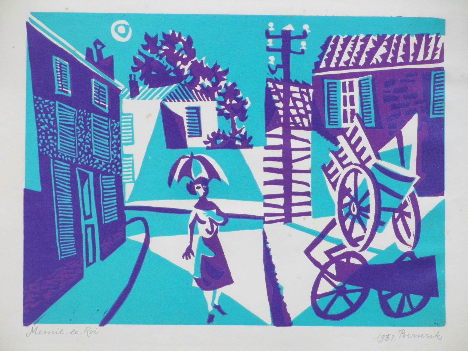 Herman Berserik - Mesnil-le-Roi - Kleurenlitho kopen? Bied vanaf 90!