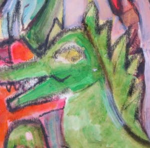 Christine Spierings - Olieverf op papier, zonder titel kopen? Bied vanaf 20!