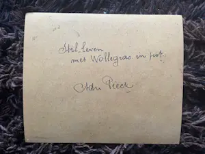 Adri Pieck - "Stilleven met wollegras" in aardewerk pot en fruit kopen? Bied vanaf 150!