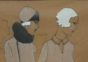 Niet of onleesbaar gesigneerd - Modeprent kopen? Bied vanaf 1!