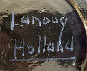 Chris Lanooy - Art Deco Kunstaardewerken vaas uitgevoerd in blauw lusterglazuur kopen? Bied vanaf 55!