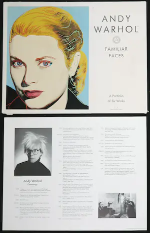 Andy Warhol - Portfolio of Six Works - Familiar Faces kopen? Bied vanaf 1!