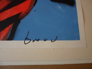 Herman Brood - Herman brood - zeefdruk: Zebra kopen? Bied vanaf 150!