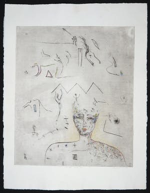 Henk Visch - Handgekleurde ets, Al het wederkeren kopen? Bied vanaf 1!