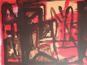 Theo Kuijpers - KLEURRIJKE ABSTRACTIE / KLEURZEEFDRUK / 57x76cm / SIG / 1992 kopen? Bied vanaf 25!