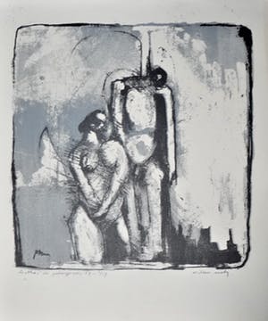 Wim Motz - 2x de gehangene - in 1e en 2e definitieve/ gesigneerde drukgang kopen? Bied vanaf 49!