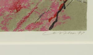 Henk van Vessem - Zeefdruk, Landschappelijk verlangen - Ingelijst kopen? Bied vanaf 1!