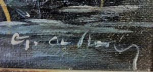 Niet of onleesbaar gesigneerd - Boten bij schemering kopen? Bied vanaf 10!