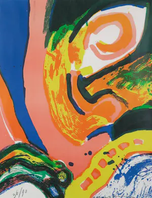 Bengt Lindstrom - Litho, Zonder titel - Ingelijst kopen? Bied vanaf 200!