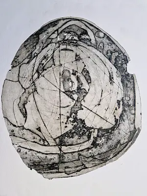 Cees Kortlang - Grote, in diverse grijstinten handgekl. reliëf Ets/aquatint - zeer kleine oplage kopen? Bied vanaf 59!