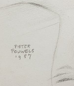 Pieter Pouwels - Pieter Pouwels 1910-1985originele gesigneerde tekening vrouwelijk naakt 1957 kopen? Bied vanaf 50!