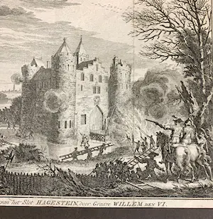 Simon Fokke - Graaf Floris de IV - Belegering Slot Hagestein kopen? Bied vanaf 10!