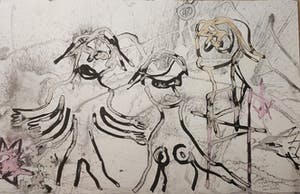 Lotti van der Gaag - inkt op papier 1984 kopen? Bied vanaf 350!