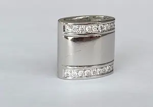 14 karaat Witgouden Hanger met 0.15 ct Diamanten kopen? Bied vanaf 180!