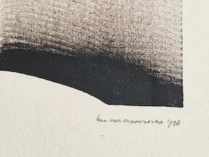 Henc van Maarseveen - 1996 - monochrome schuifdruk - "Leegte -A" - zeer kleine oplage (12) kopen? Bied vanaf 43!