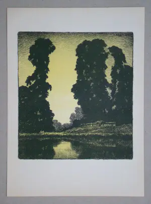 Pierre Abattucci - Parc Coin - 1931 - Originele lithografie - Gesigneerd kopen? Bied vanaf 100!