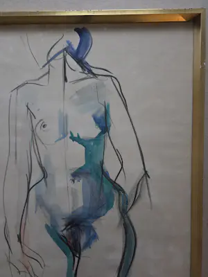 Bob ten Hoope - Naakt. Staande vrouw. kopen? Bied vanaf 250!