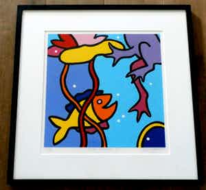 Shunyam - ingelijste zeefdruk: Royal Summer II verkocht voor € 75!