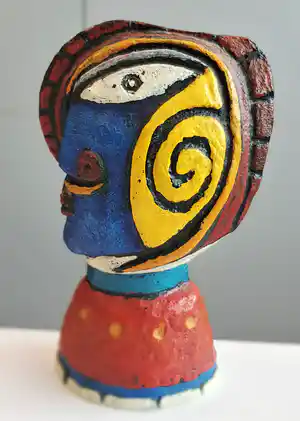 Clemens Briels - SCULPTUUR /FLESSENSTOP + 2 extra flessenstoppers verkocht voor € 1!