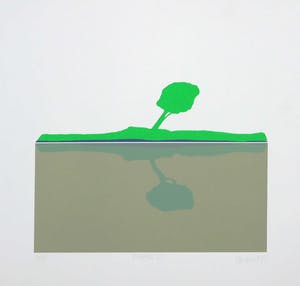 Hans Landsaat - Zeefdruk, Eiland I kopen? Bied vanaf 1!