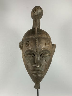 Baule - 200427 - African Rare & Old Baule bird mask - Iv. Coast. kopen? Bied vanaf 45!